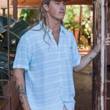 TRUE BLUE BUTTON UP