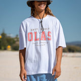 EAST COAST BOX TEE RED