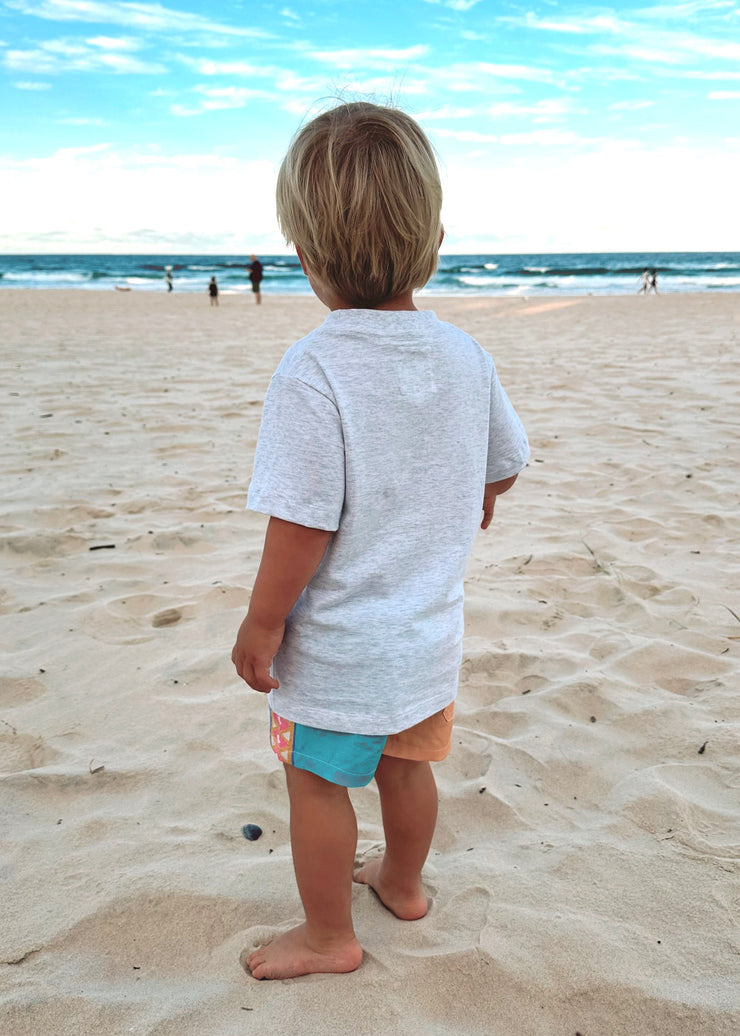 EAST COAST GREY & PURPLE MINI TEE
