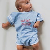 TINY BUT FIERY ROMPER BLUE
