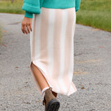 DIVIDE KNIT SKIRT