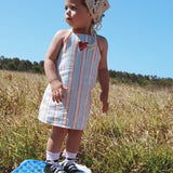 SUNDOWN STRIPE MINI DRESS