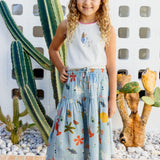 BY THE SEA MIDI SKIRT