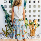 BY THE SEA MIDI SKIRT