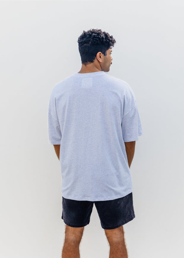 EAST COAST GREY & PURPLE  BOX TEE