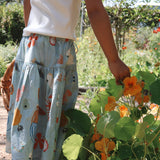 BY THE SEA MIDI SKIRT