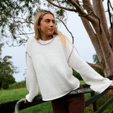 ECLIPSE KNIT TOP MILK