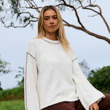 ECLIPSE KNIT TOP MILK