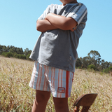 SUNDOWN STRIPE MINI SHORT