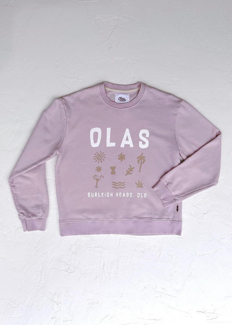 TROPICAL CREW NECK LILAC