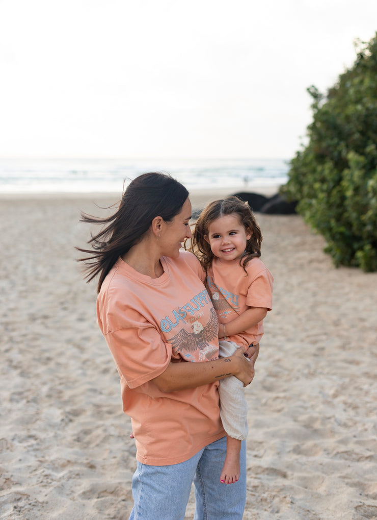 SOARING EAGLE PEACH MINI TEE