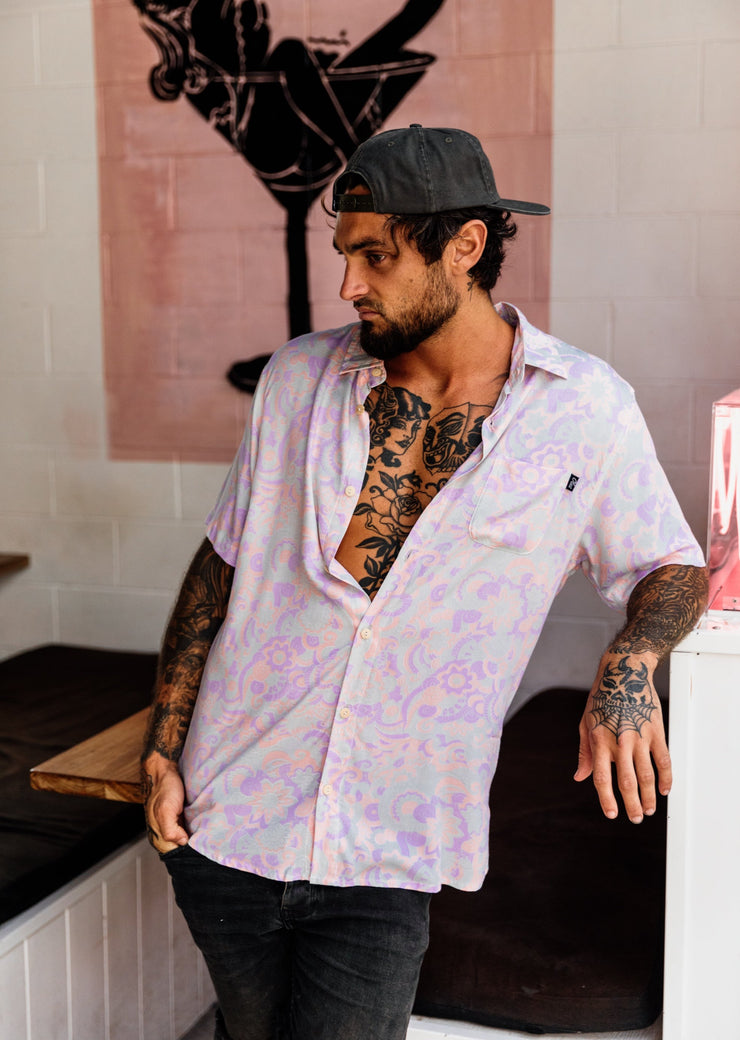 VORTEX BUTTON UP PASTEL