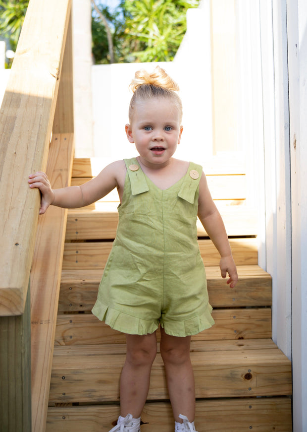 SANDY MINI PLAYSUIT LIME