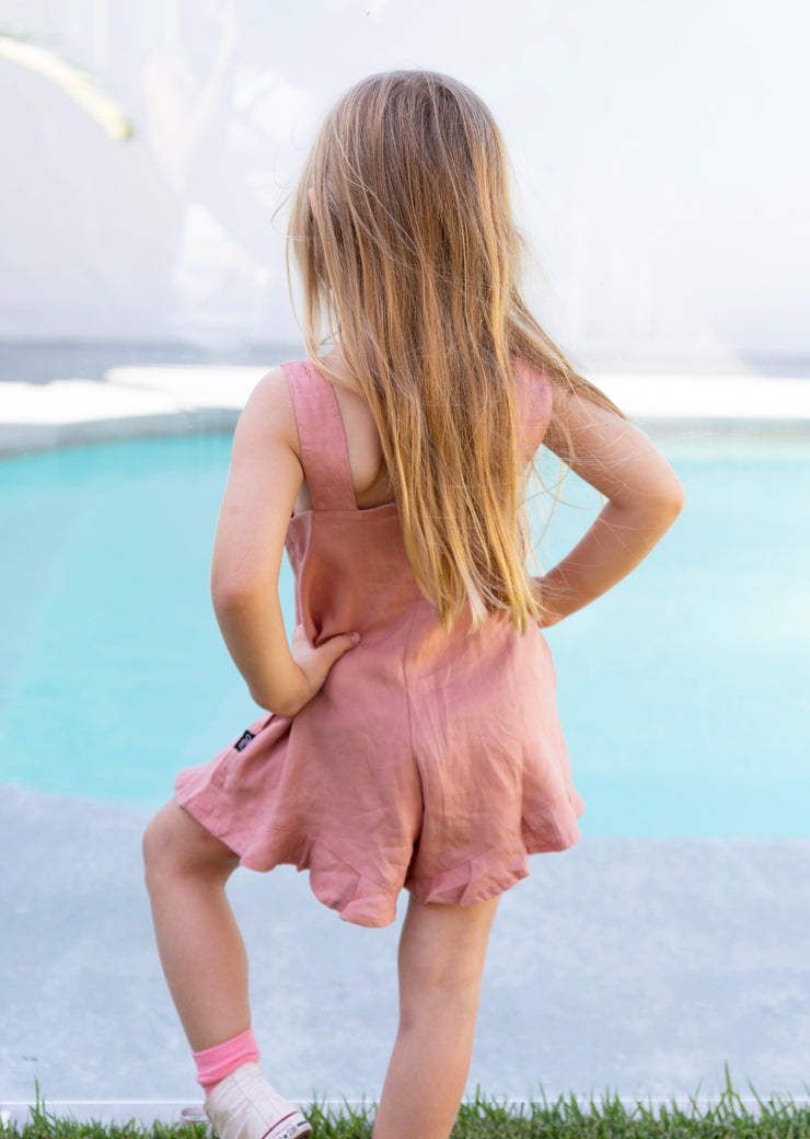 SANDY MINI PLAYSUIT PINK CLAY
