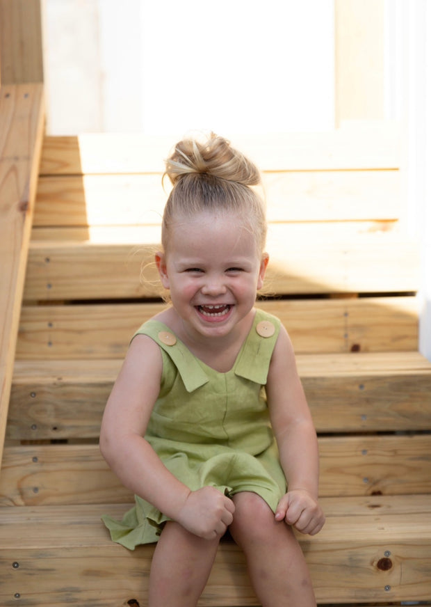 SANDY MINI PLAYSUIT LIME